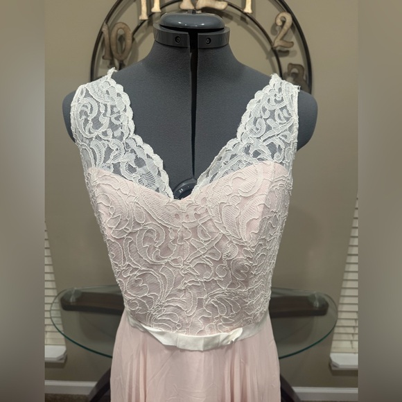 Elegant‎ Lace Pink Dress by After Six Size 10 Sample NWT - Picture 2 of 5